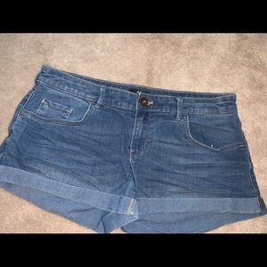 Denim shorts